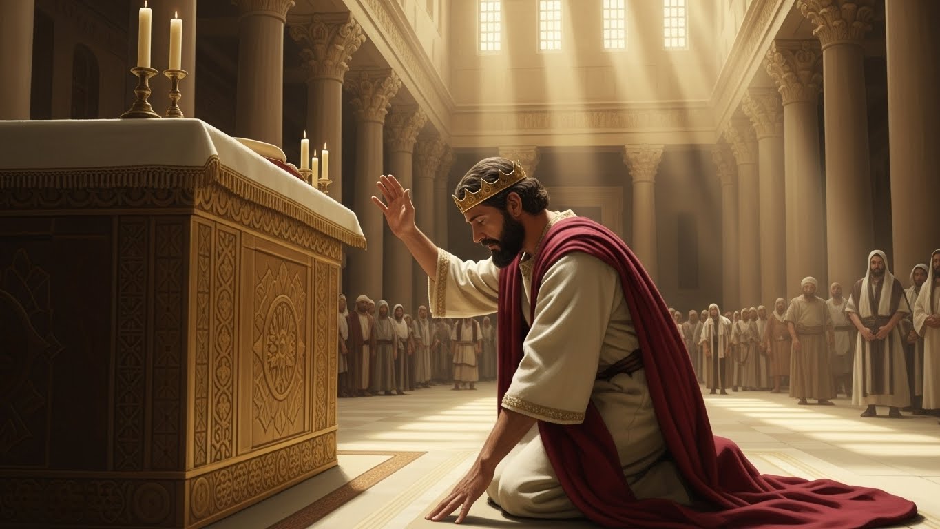 CAPÍTULO 8 — Salomão Se Levanta do Altar e Abençoa Povo