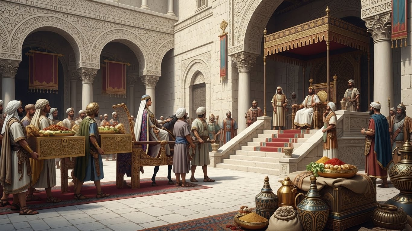 CAPÍTULO 10 — PARTE 1 A Rainha de Sabá Chega a Jerusalém